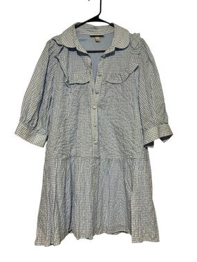 Sandy Liang Target Blue White Gingham Dress Size M Spring Dorothy Cottage Easter
